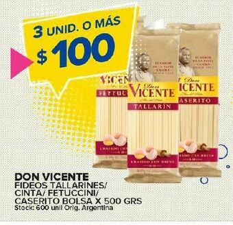 Carrefour Maxi Fideos don vicente oferta