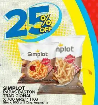 Carrefour Maxi Papas simplot oferta