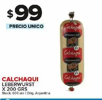 Carrefour Maxi Leberwurst calchaqui oferta