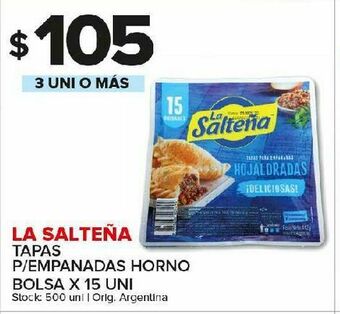 Carrefour Maxi Tapas la salteña oferta