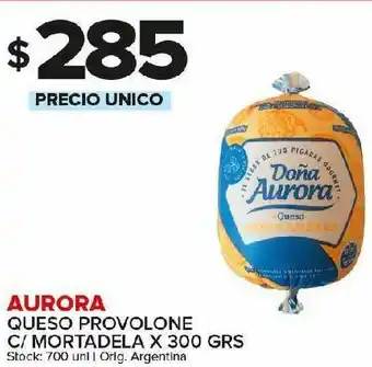 Carrefour Maxi Queso provolone con mortadela aurora oferta