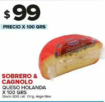 Carrefour Maxi Queso holanda sobrero y cagnold 100g oferta