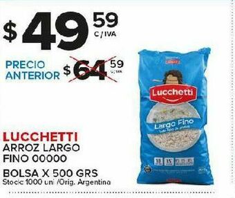 Carrefour Maxi Arroz largo lucchetti 500g oferta