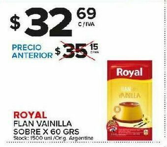 Carrefour Maxi Flan vainilla royal oferta