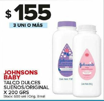 Carrefour Maxi Talco johnson's baby oferta