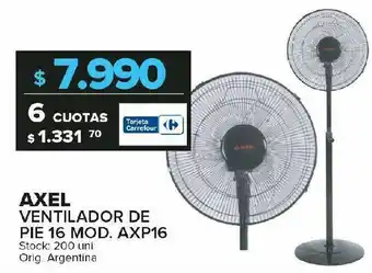 Carrefour Maxi Ventilador de pie axel oferta