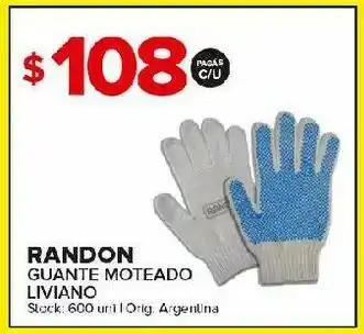 Carrefour Maxi Guantes moteado liviano randon oferta