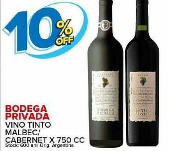Carrefour Maxi Vino tinto bodega privada oferta