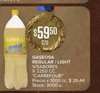 Carrefour Market Carrefour Gaseosa Regular Light V/Sabores x 2250cc oferta