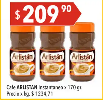 Hergo Arlistán Café Instantáneo frasco x170gr oferta