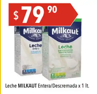 Hergo Milkaut Leche Entera/Dsecremada x 1lt oferta