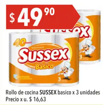 Hergo Sussex Básico Rollo de cocina x 3 unidades oferta