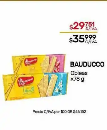 Nini Mayorista Bauducco Obleas x 78g oferta