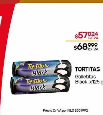 Nini Mayorista Tortitas Galletitas Black x 125g oferta