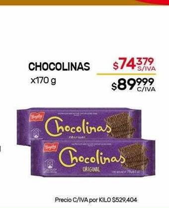 Nini Mayorista Chocolinas x 170g oferta