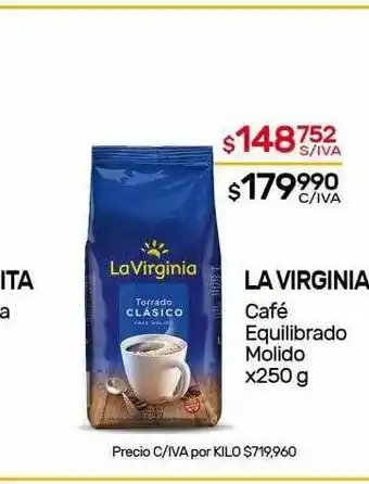 Nini Mayorista La Virginia Café Equilibrado Molido x 250g oferta