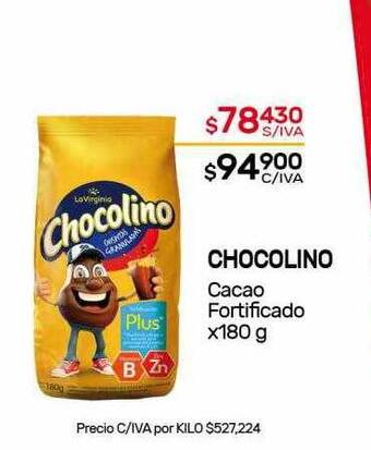 Nini Mayorista Chocolino Cacao Fortificado x 180g oferta