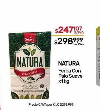 Nini Mayorista Natura Yerba Con Palo Suave x 1kg oferta