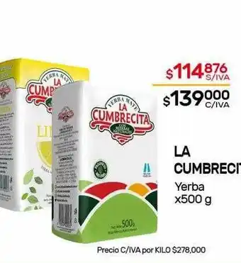 Nini Mayorista La Cumbrecita Yerba x 500g oferta