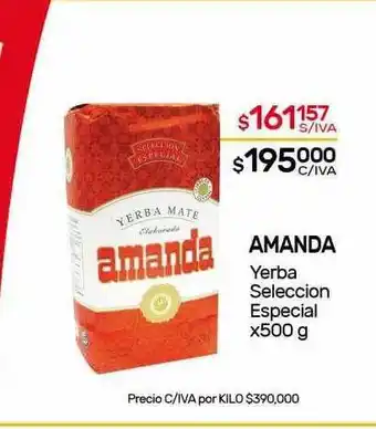 Nini Mayorista Amanda Yerba Seleccion Especial x 500g oferta