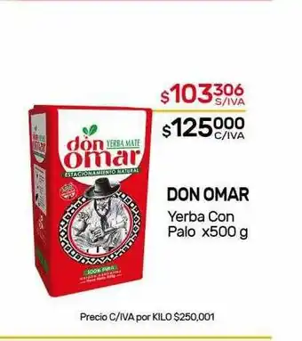 Nini Mayorista Don Omar Yerba Con Palo x 500g oferta