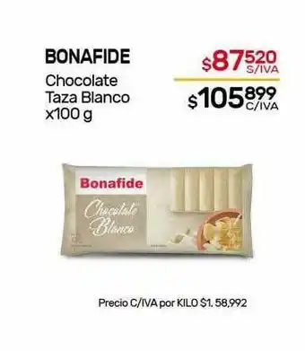 Nini Mayorista Bonafide Chocolate Taza Blanco x 100g oferta