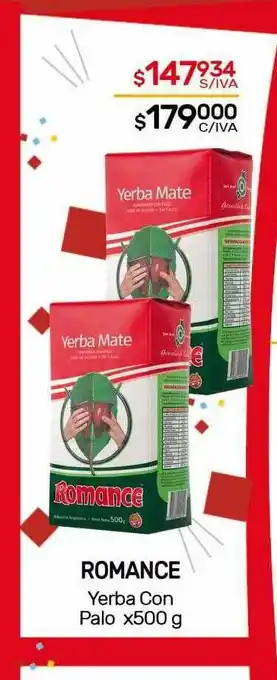 Nini Mayorista Romance Yerba Con Palo x 500g oferta