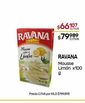 Nini Mayorista Ravana Mousse Limón x 100g oferta
