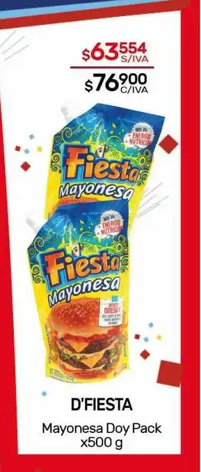 Nini Mayorista D'fiesta Mayonesa Doy Pack x 500g oferta
