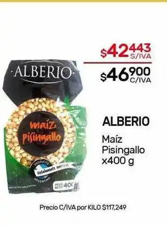 Nini Mayorista Alberio Maíz Pisingallo x 400g oferta