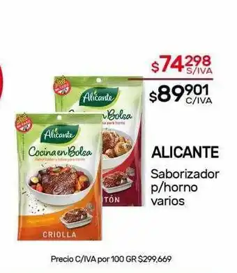 Nini Mayorista Alicante Saborizador P Horno Varios oferta