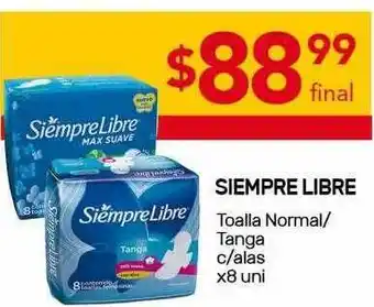 Nini Mayorista Siempre Libre Toalla Normal Tanga C Alas x 8uni oferta