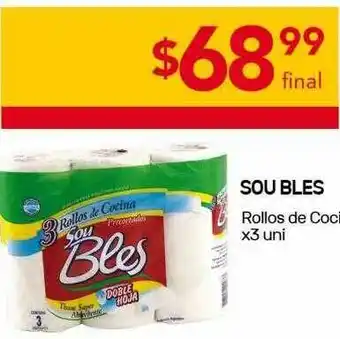 Nini Mayorista Sou Bles Rollos De Cocina x 3uni oferta