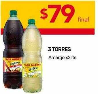 Nini Mayorista 3 Torres Amargo x 2lts oferta