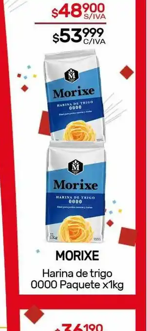 Nini Mayorista Morixe Harina De Trigo 0000 Paquete x 1kg oferta