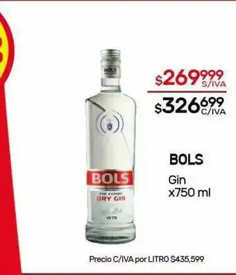 Nini Mayorista Bols Gin x 750ml oferta