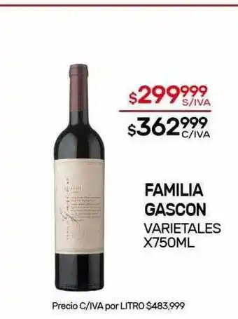 Nini Mayorista Familia Gascon x 750ml oferta