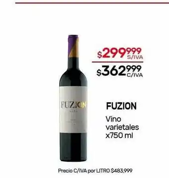 Nini Mayorista Fuzion Vino Varietales x 750ml oferta