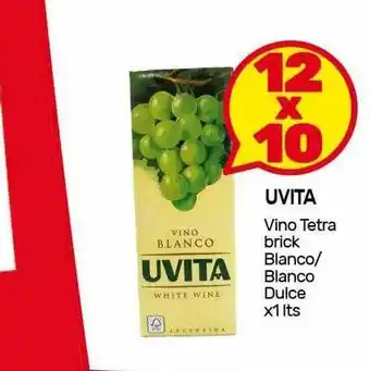 Nini Mayorista Uvita Vino Tetra Brick Blanco Blanco Dulce x 1kts oferta