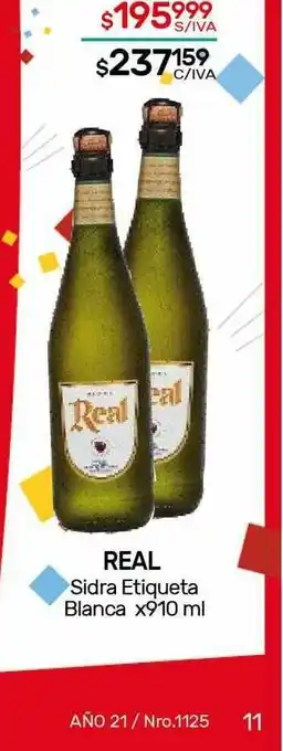Nini Mayorista Real Sidra Etiqueta Blanca x 910ml oferta
