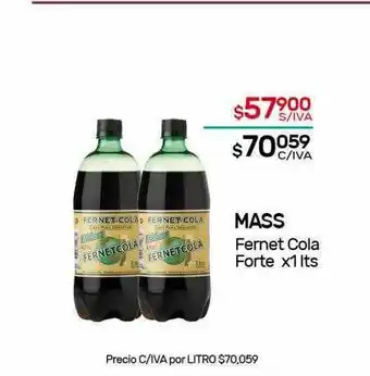 Nini Mayorista Mass Fernet Cola Forte x 1lts oferta