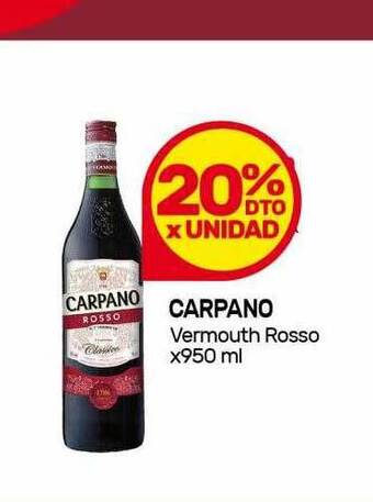Nini Mayorista Carpano Vermouth Rosso x 950ml oferta