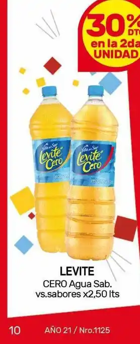 Nini Mayorista Levite Cero Agua Sab. Vs. Sabores x 2,50lts oferta