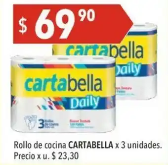 Hergo Cartabella Rollo de cocina x 3u oferta