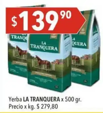 Hergo La Tranquera Yerba x 500gr oferta