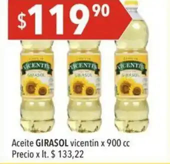 Hergo Girasol Aceite vicentin x 900cc oferta