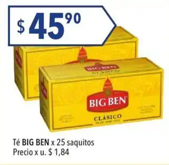 Hergo Big Ben Té x 25 saquitos oferta