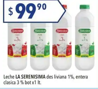 Hergo La Serenisima Leche de liviana 1% clasica 3% x 1lt oferta