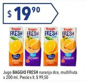 Hergo Baggio Fresh Jugo naranja dce, multifruta x 200ml oferta