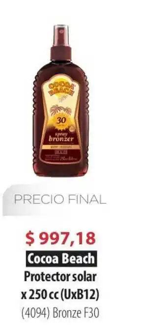 Parodi Cocoa Beach Protector Solar X 250 Cc oferta